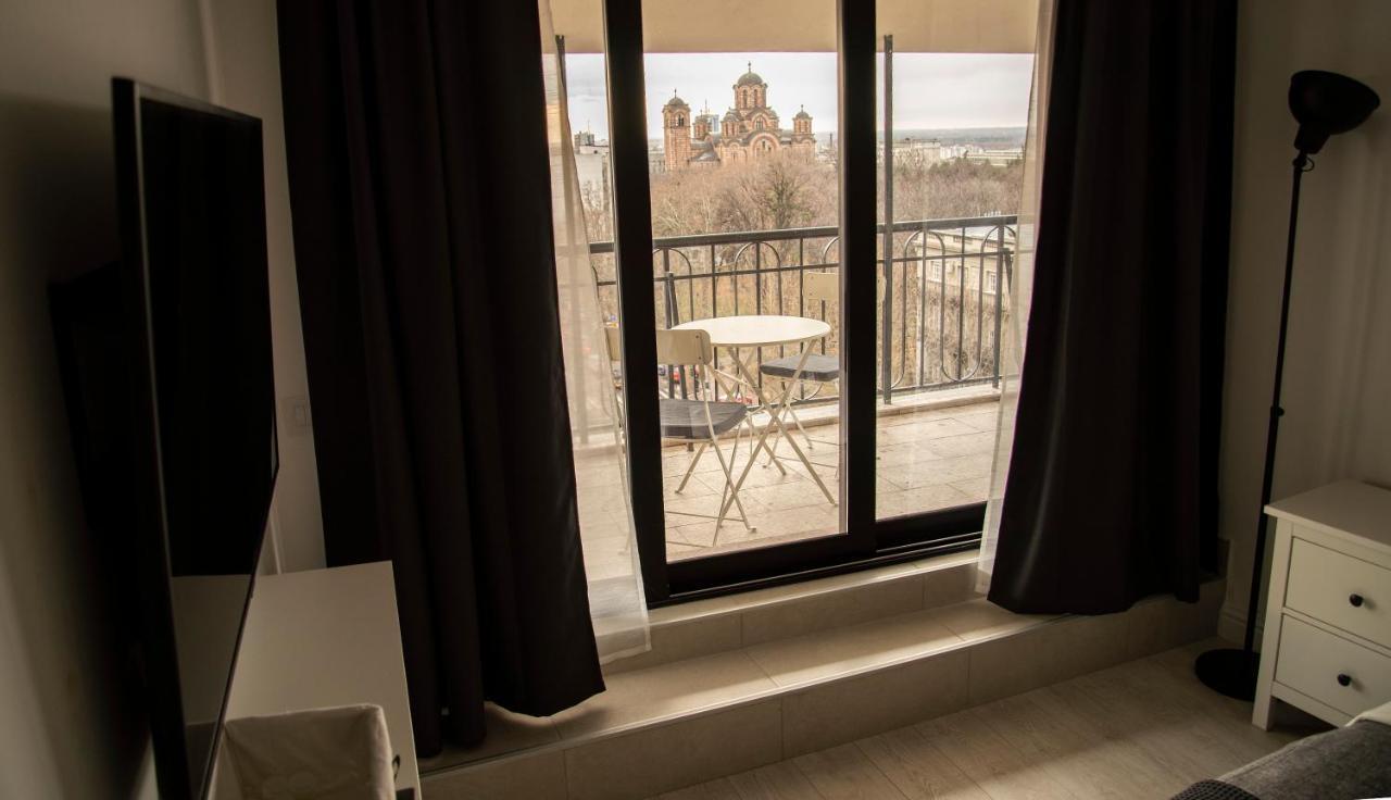Rooftop Terrace Appartement Belgrado Buitenkant foto