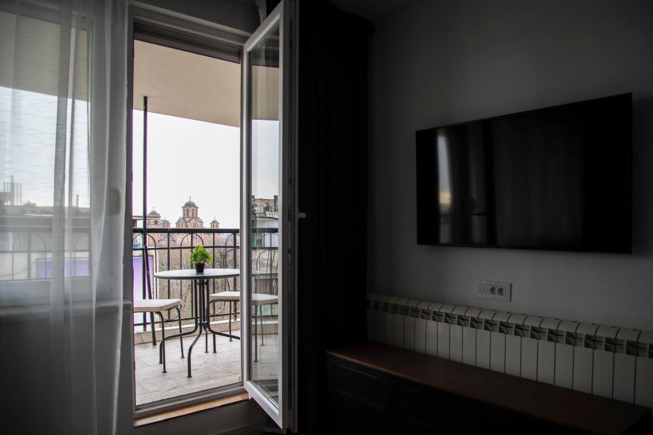 Rooftop Terrace Appartement Belgrado Buitenkant foto