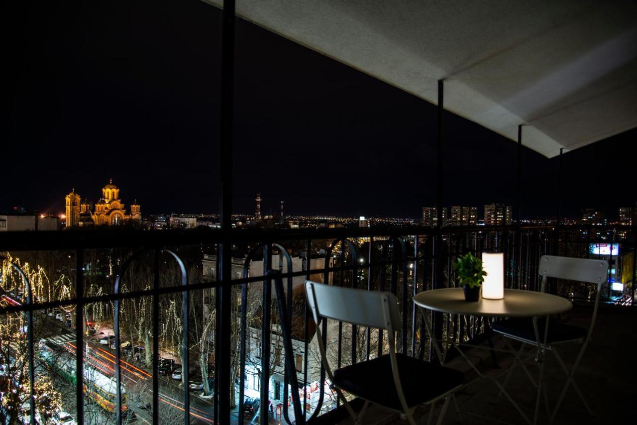 Rooftop Terrace Appartement Belgrado Buitenkant foto