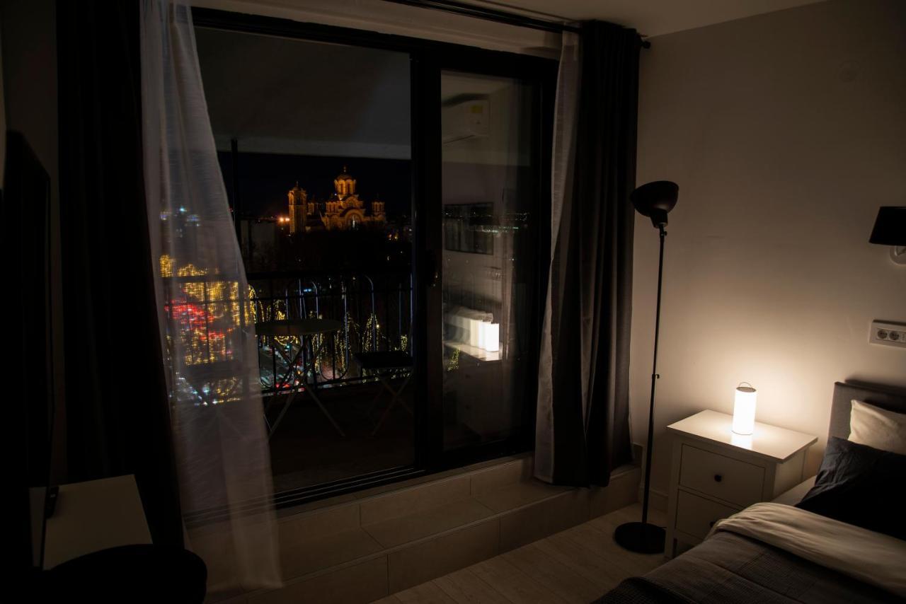 Rooftop Terrace Appartement Belgrado Buitenkant foto