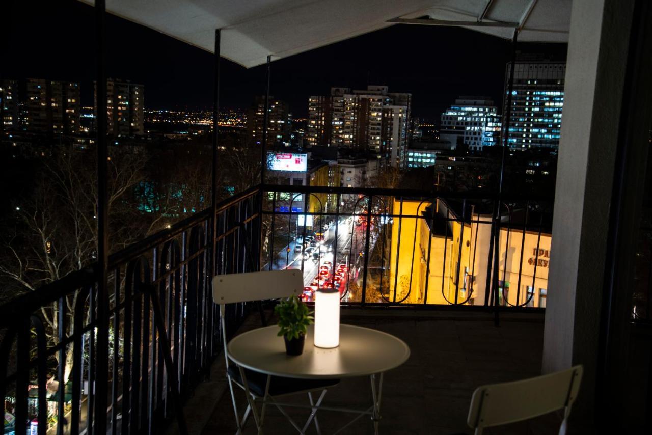 Rooftop Terrace Appartement Belgrado Buitenkant foto